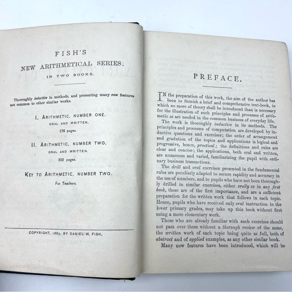 Fish's Arithmetic Number Two 1883 Daniel W Fish American Book Co. - Picture 6 of 7